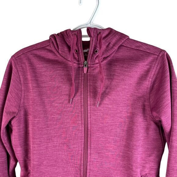 Duluth Snagstop Sweats Full Zip Hoodie Womens Small Purple Polyester Thumb Holes - Picture 1 of 9